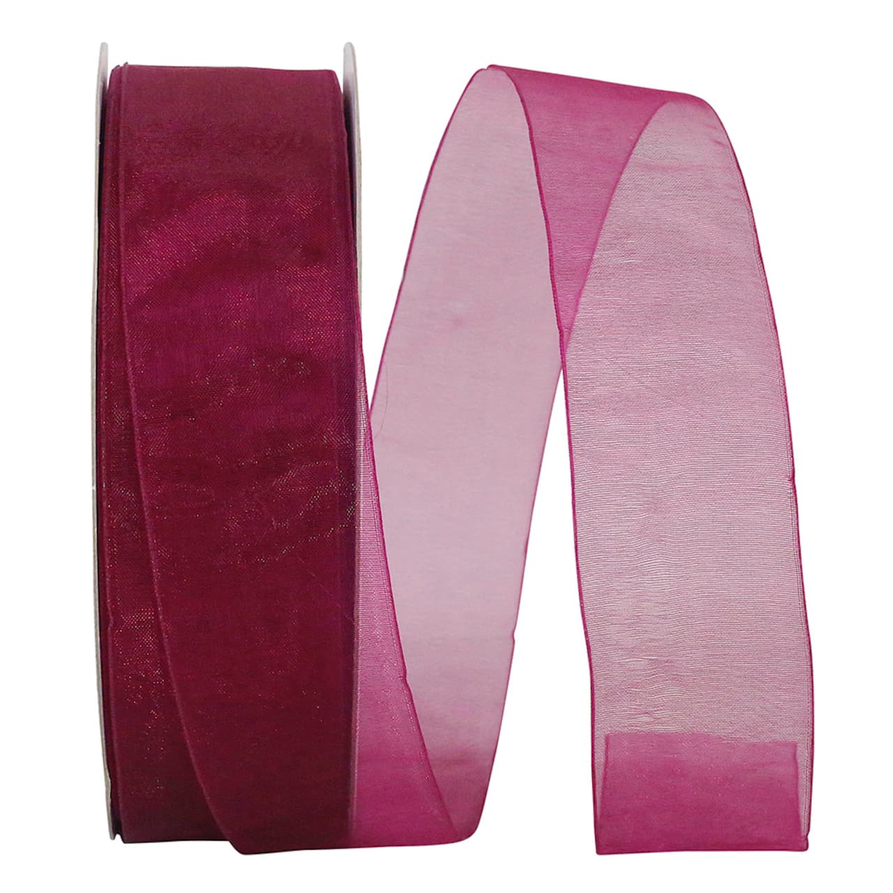 JAM Paper 1.5" x 100yd. Sheer Chiffon Mono Ribbon